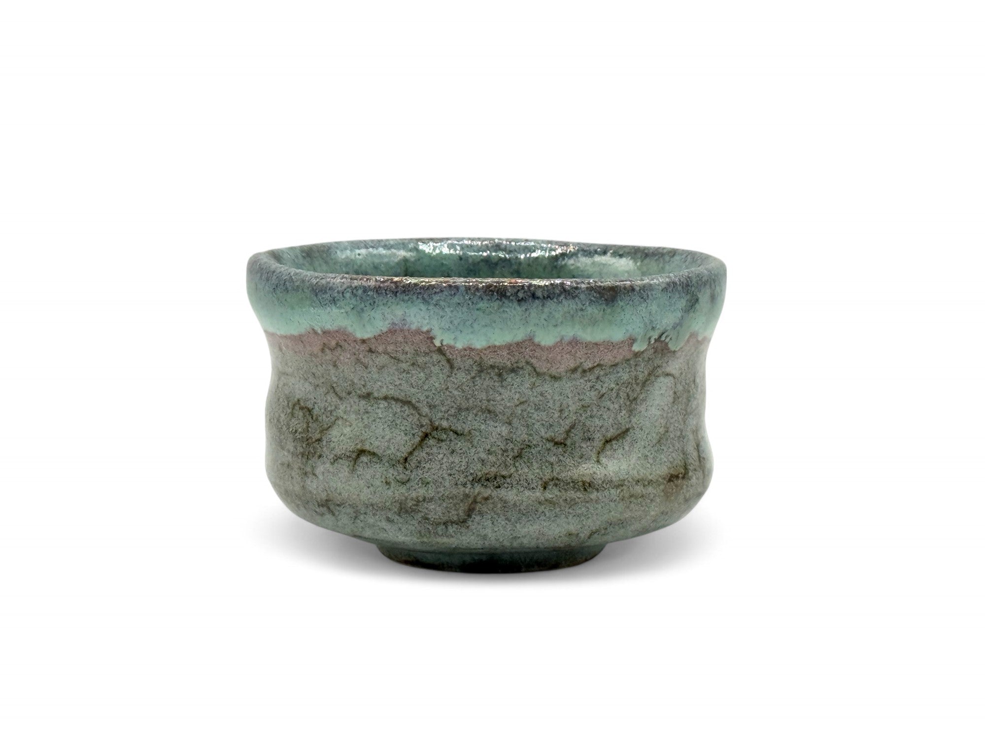 Inoue Ao Tabi Gray Mino-yaki Chawan - Japanese Mini Matcha Bowl Tea