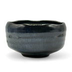 Inoue Yohen Midnight Blue Mino-yaki Chawan - Japanese Matcha Bowl