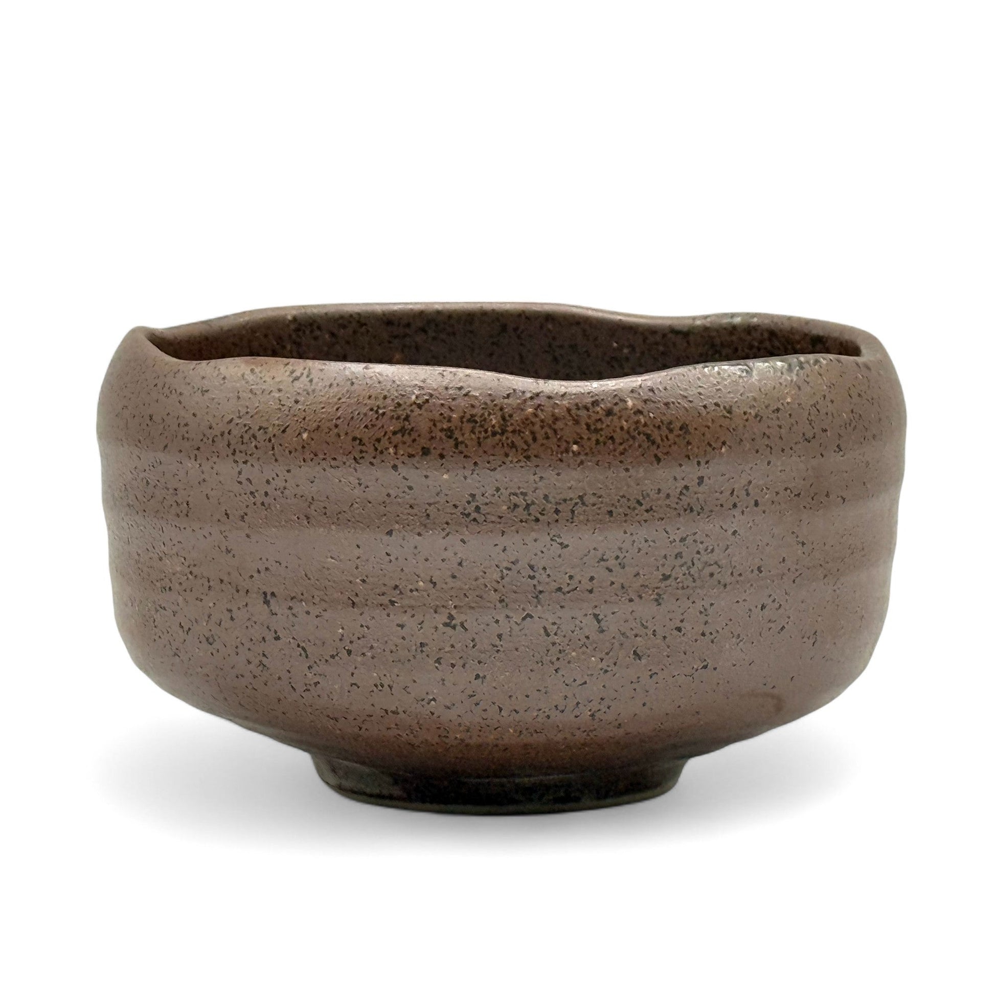 Inoue Tea Nanban Brown Mino-yaki Chawan - Japanese Matcha Bowl