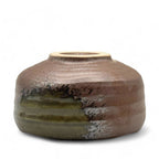 Inoue Tea Nanban Brown Mino-yaki Chawan - Japanese Matcha Bowl, showcasing a traditional ceramic matcha tea bowl.