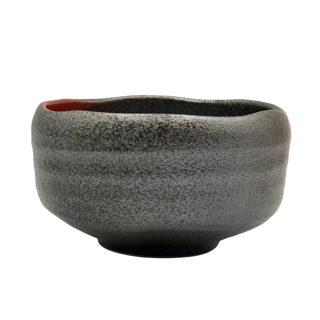 Inoue Akabuki Tenmoku Red Mino-yaki Chawan - Japanese Matcha Bowl