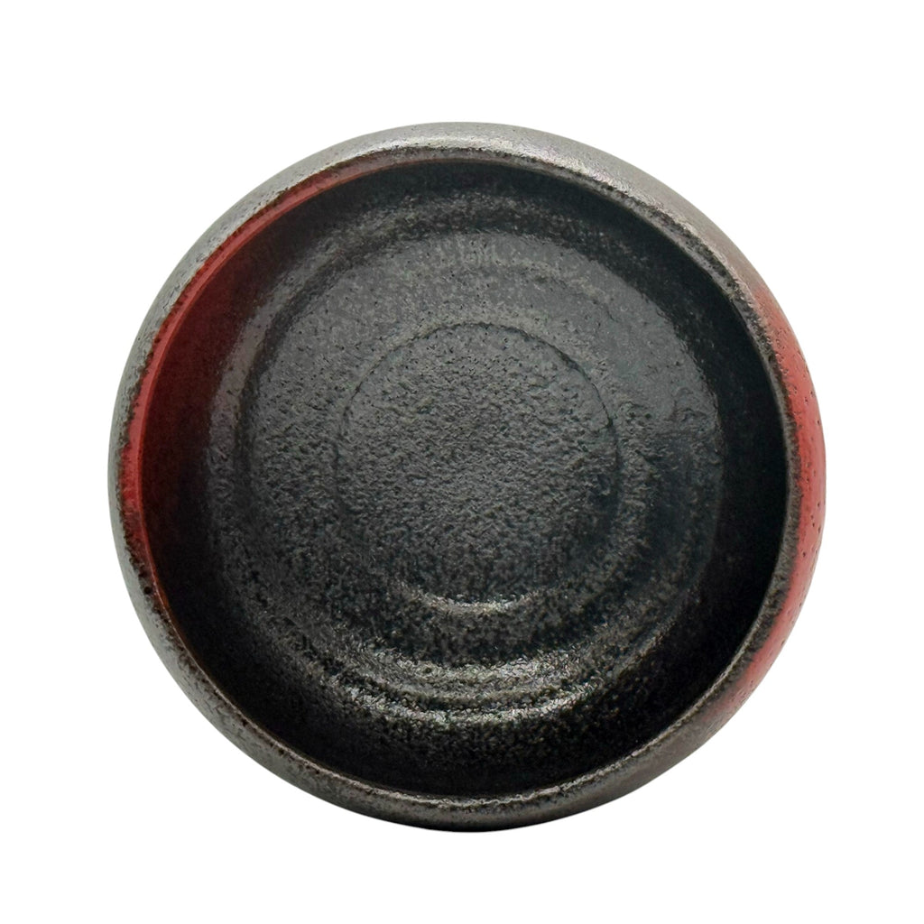 Inoue Akabuki Tenmoku Red Mino-yaki Chawan - Japanese Matcha Bowl
