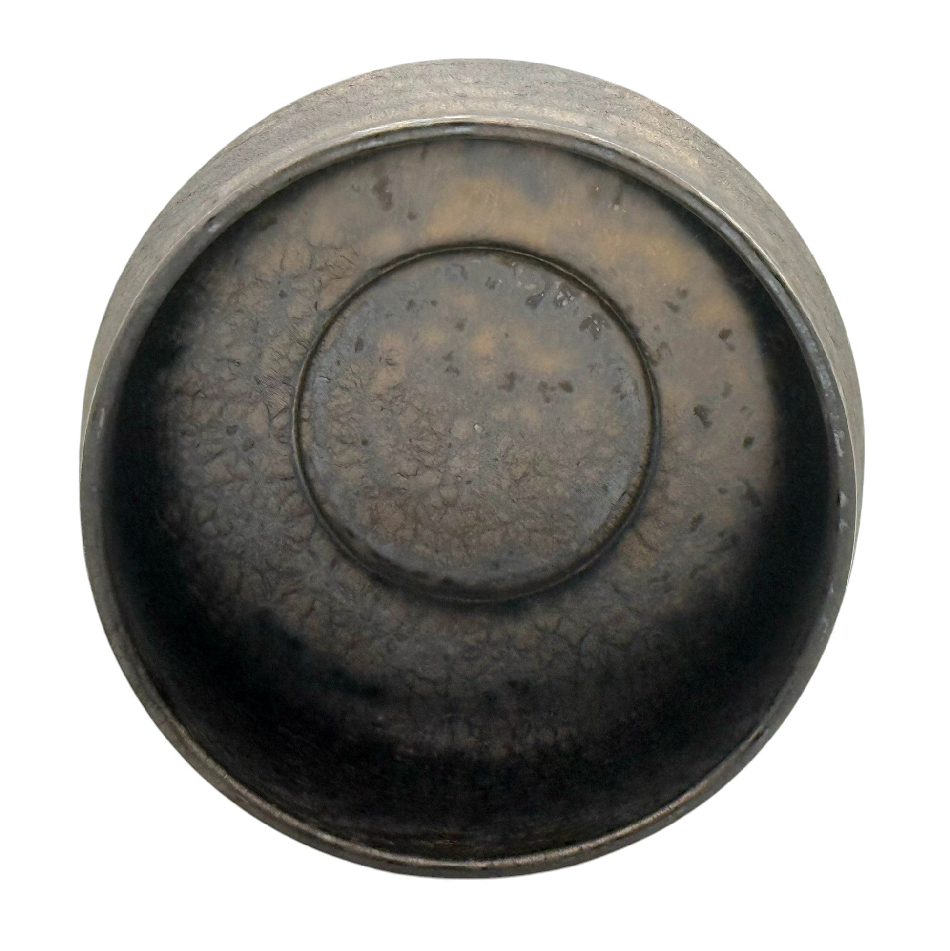 Inoue Tea Kinkessho Bronze Mino-yaki Chawan - Japanese Matcha Bowl