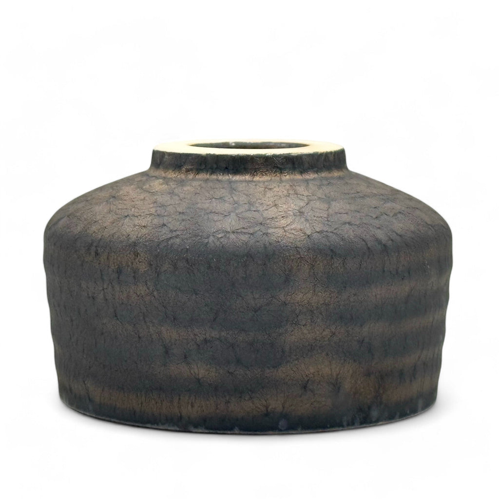 Inoue Tea Kinkessho Bronze Mino-yaki Chawan - Japanese Matcha Bowl