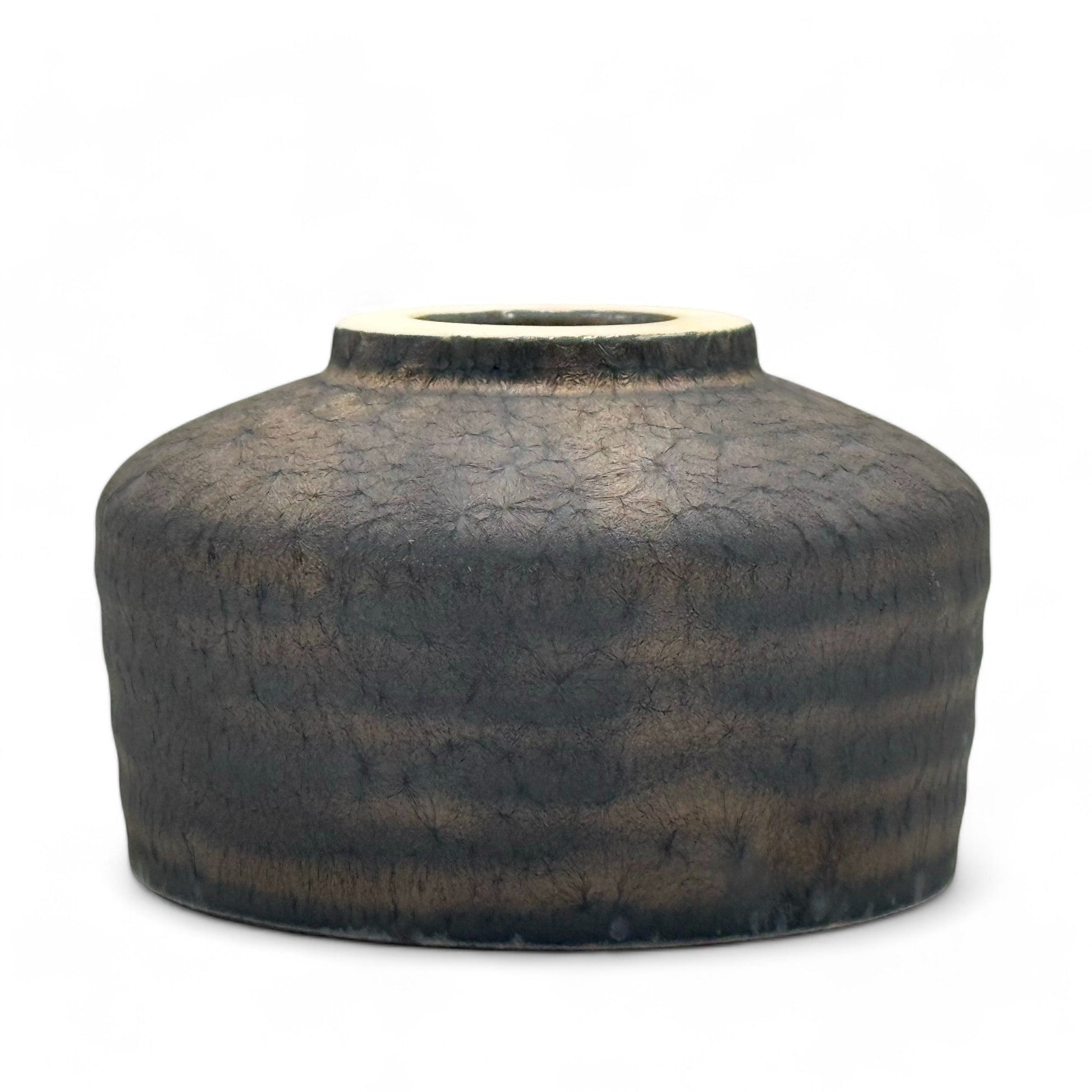 Inoue Tea Kinkessho Bronze Mino-yaki Chawan - Japanese Matcha Bowl