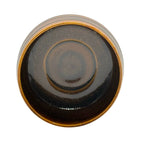 Inoue Tea Ame Kessho Brown Mino-yaki Chawan - Japanese Matcha Bowl, a ceramic tea bowl with a brown finish.