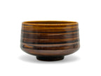 Inoue Tea Ame Kessho Brown Mino-yaki Chawan - Japanese Matcha Bowl, featuring a traditional brown ceramic matcha bowl.