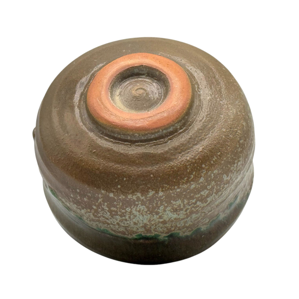 Inoue Tsuchi Clay Brown Mino-yaki Chawan - Japanese Matcha Bowl Tea