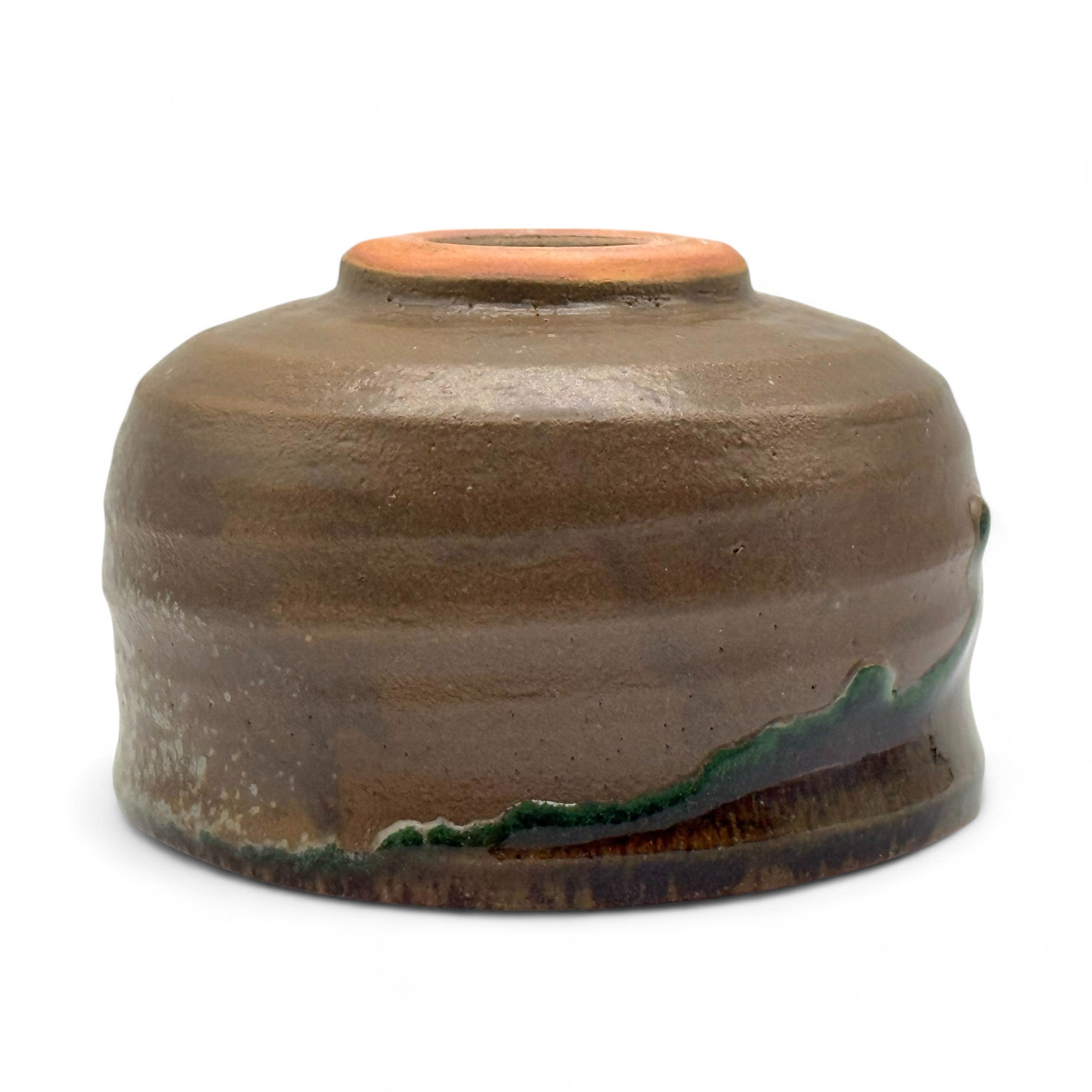Inoue Tsuchi Clay Brown Mino-yaki Chawan - Japanese Matcha Bowl Tea