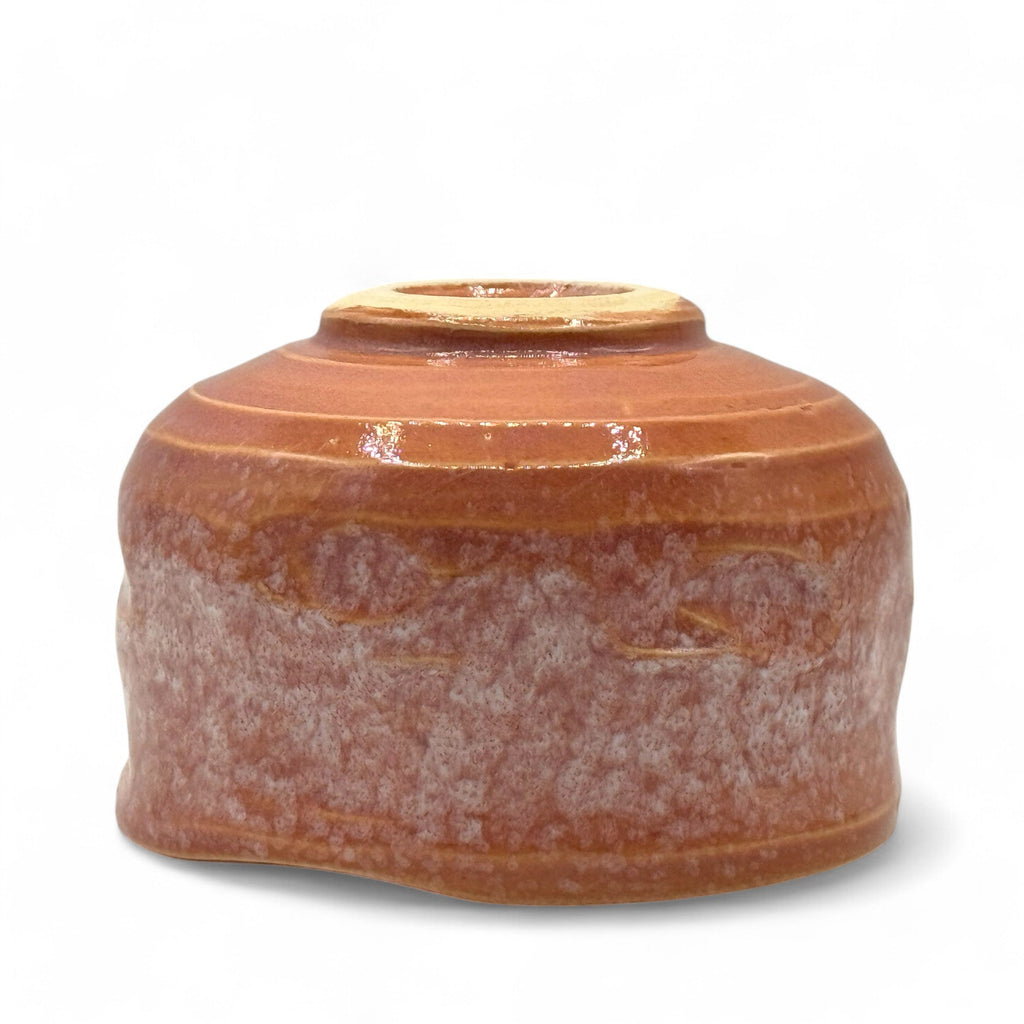 Inoue Tea Inoue Pink Mino-yaki Chawan - Japanese Matcha Bowl, a traditional ceramic bowl for preparing matcha tea.