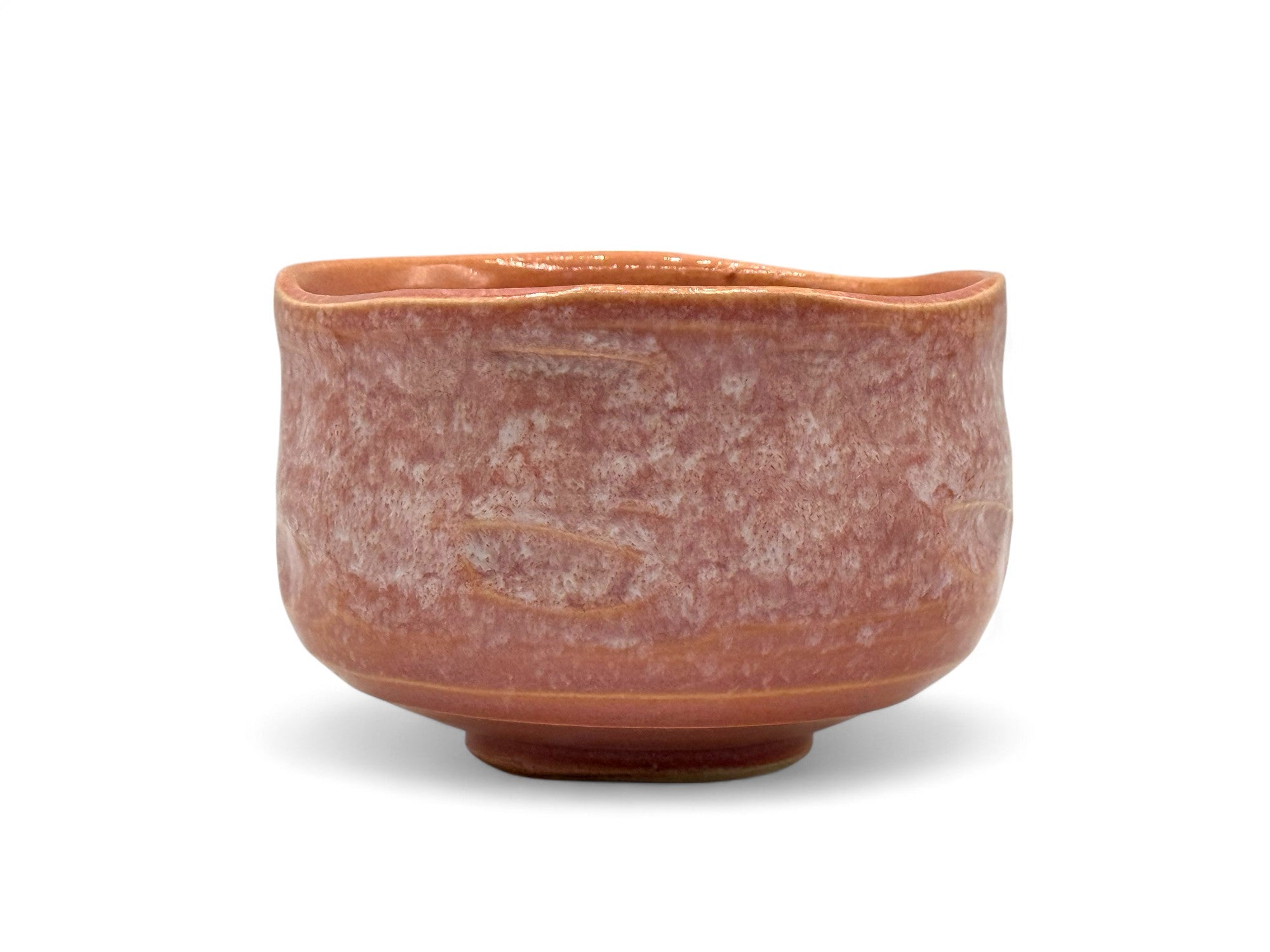 Inoue Pink Mino-yaki Chawan - Japanese Matcha Bowl - Thumbnail 3