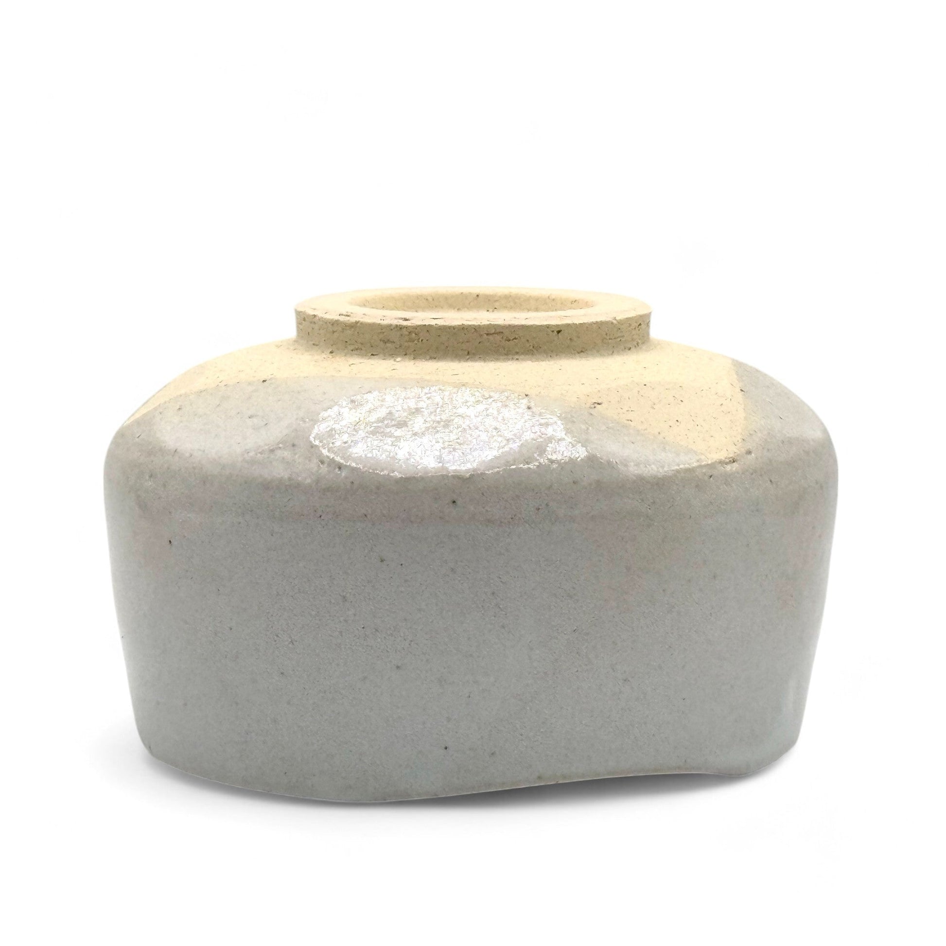 Inoue Tea Oshiroi Yuzu White Mino-yaki Chawan - Japanese Matcha Bowl