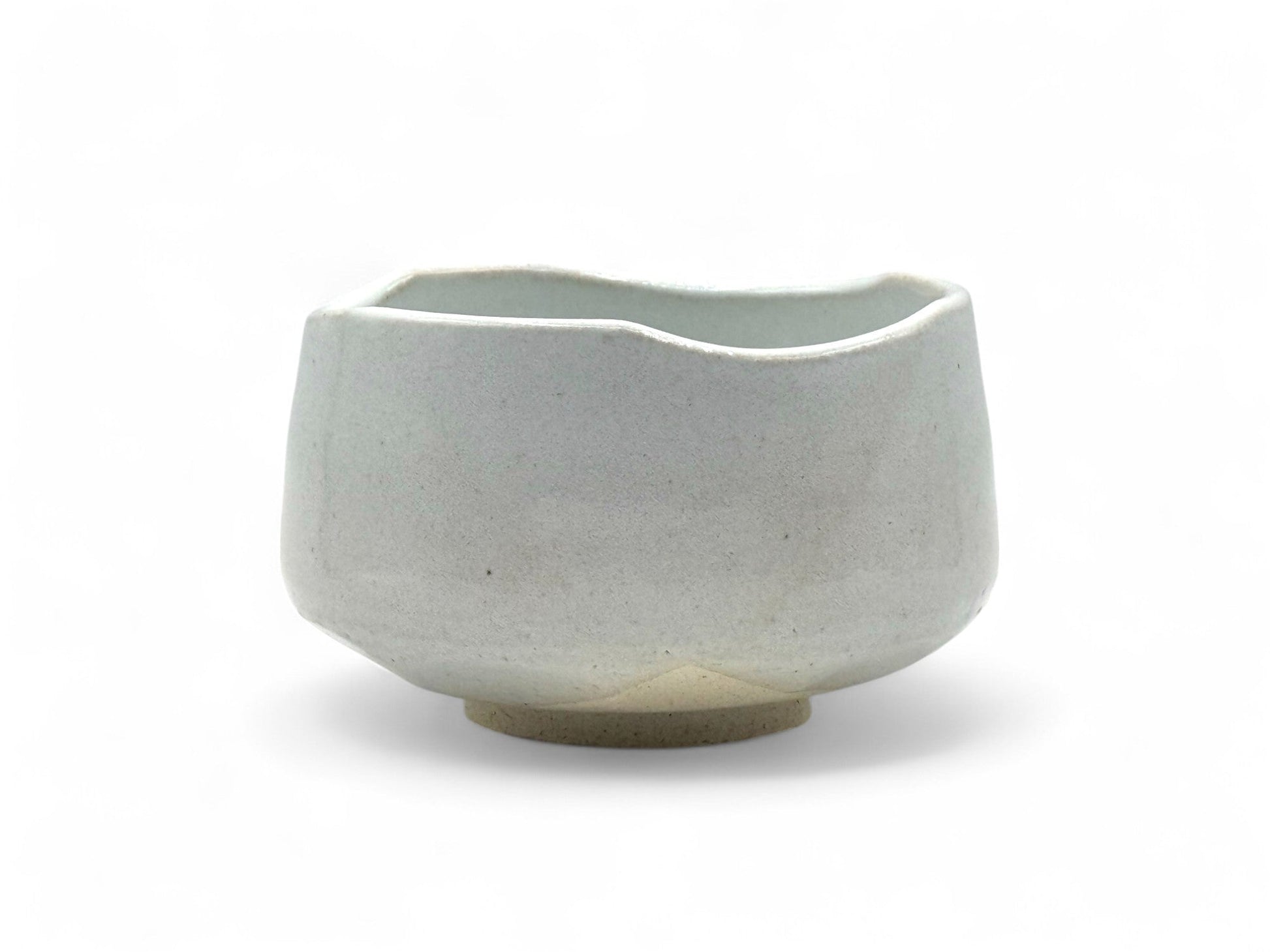 Inoue Tea Oshiroi Yuzu White Mino-yaki Chawan - Japanese Matcha Bowl