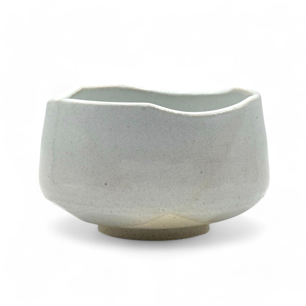 Inoue Tea Oshiroi Yuzu White Mino-yaki Chawan - Japanese Matcha Bowl