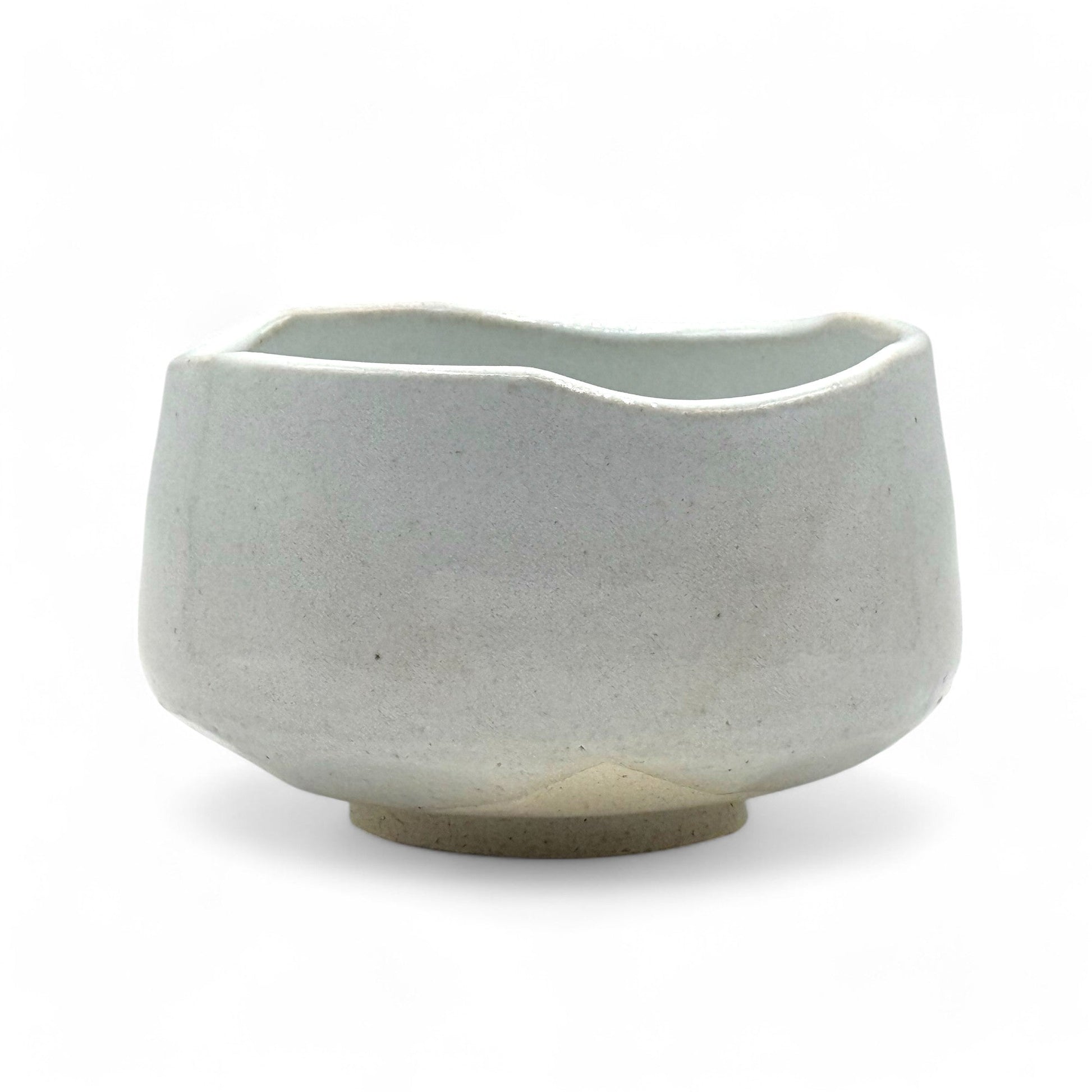 Inoue Tea Oshiroi Yuzu White Mino-yaki Chawan - Japanese Matcha Bowl