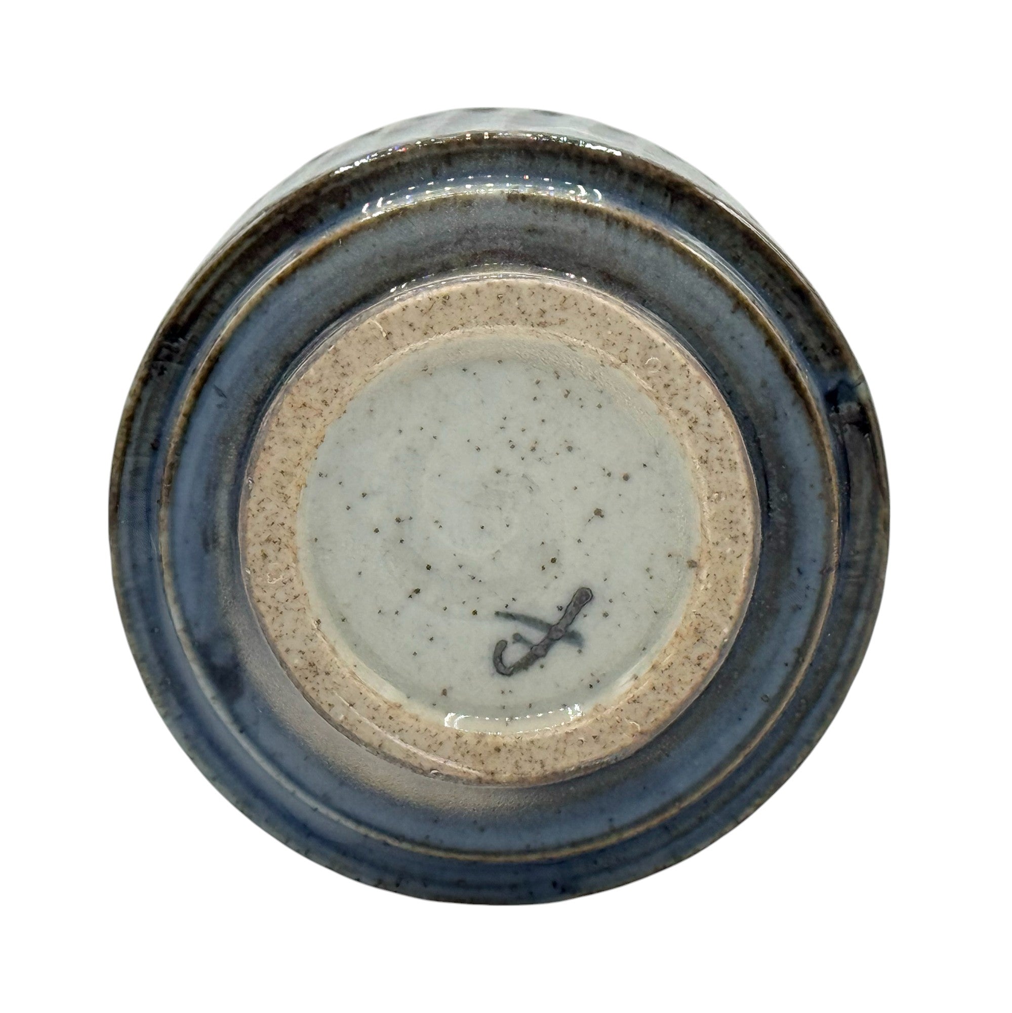 Inoue Ishiyaki Gosu Blue Mino-yaki Chawan - Japanese Matcha Bowl