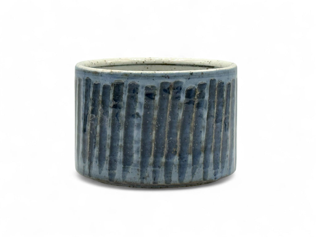 Inoue Ishiyaki Gosu Blue Mino-yaki Chawan - Japanese Matcha Bowl
