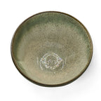 Inoue Tea Nagashi Flower Oribe-yaki Ido Chawan - Japanese Matcha Bowl featuring traditional Japanese ceramic design.
