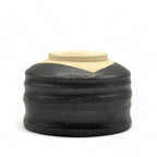 Inoue Tea Kuro Black Mino-yaki Chawan - Japanese Matcha Bowl, featuring a traditional black ceramic design suitable for matcha preparation.