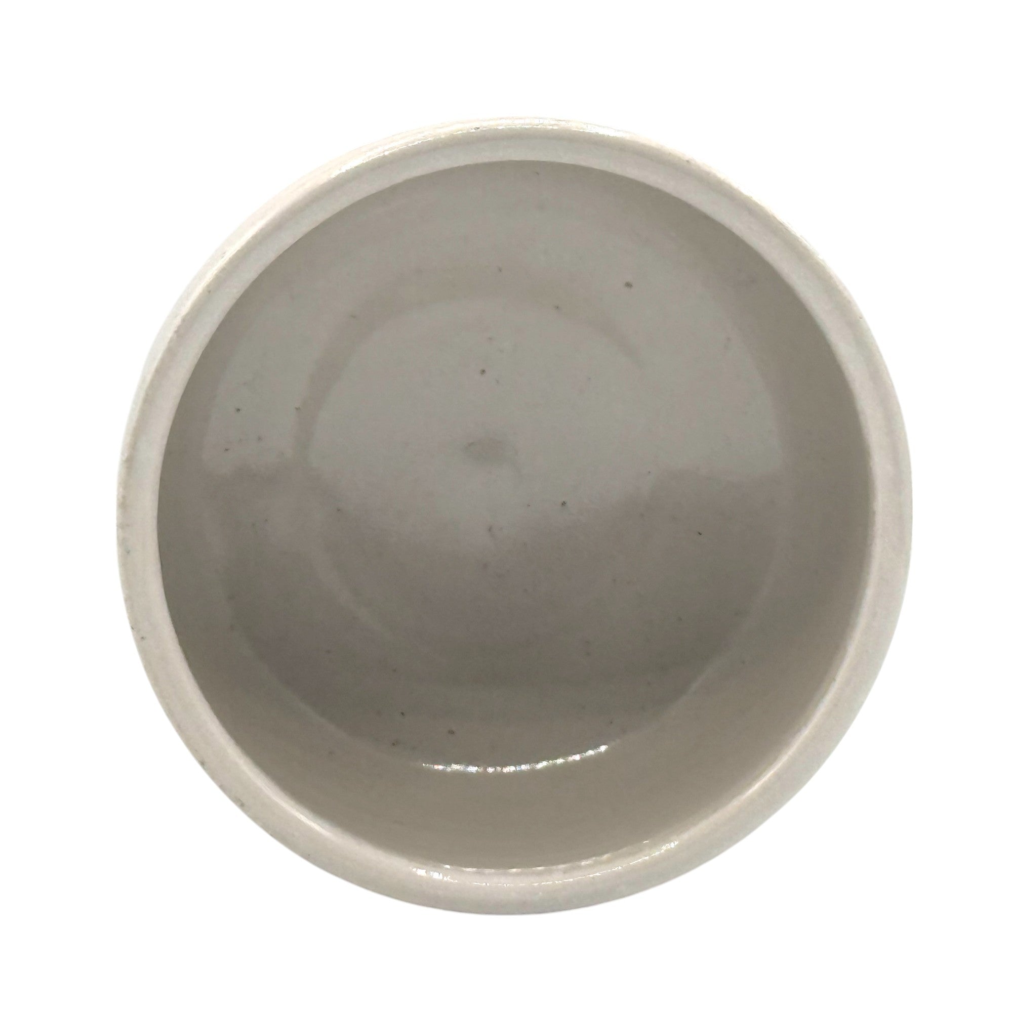 Inoue Tea Shirahagi White Mino-yaki Chawan - Japanese Matcha Bowl, a ceramic bowl for serving matcha tea.