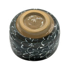 Inoue Tea Maizakura Kuro Black Mino-yaki Chawan - Japanese Matcha Bowl, a handcrafted ceramic bowl for serving matcha.