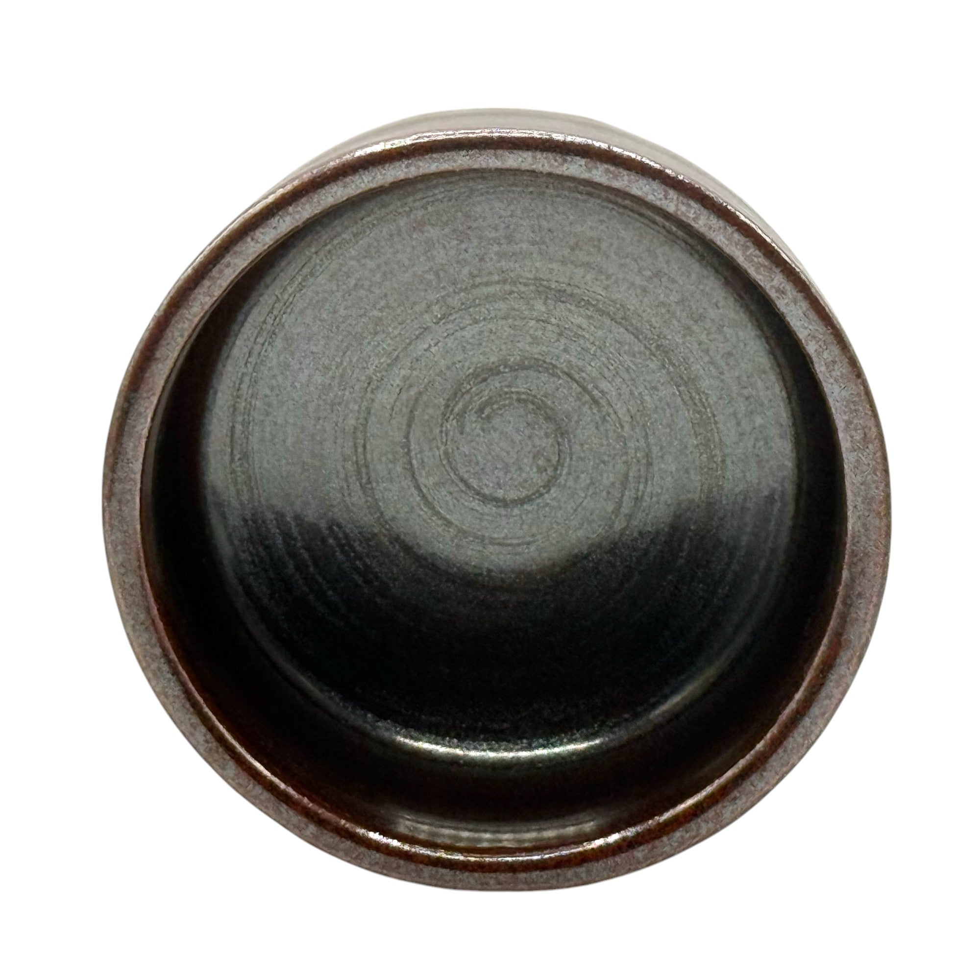 Inoue Tea Buronzu Red Mino-yaki Chawan - Japanese Matcha Bowl, a handcrafted ceramic bowl for preparing matcha.