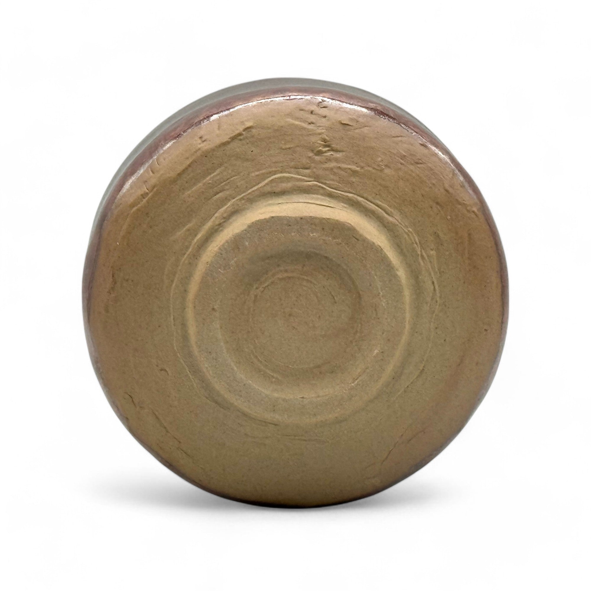 Inoue Tea Buronzu Red Mino-yaki Chawan - Japanese Matcha Bowl
