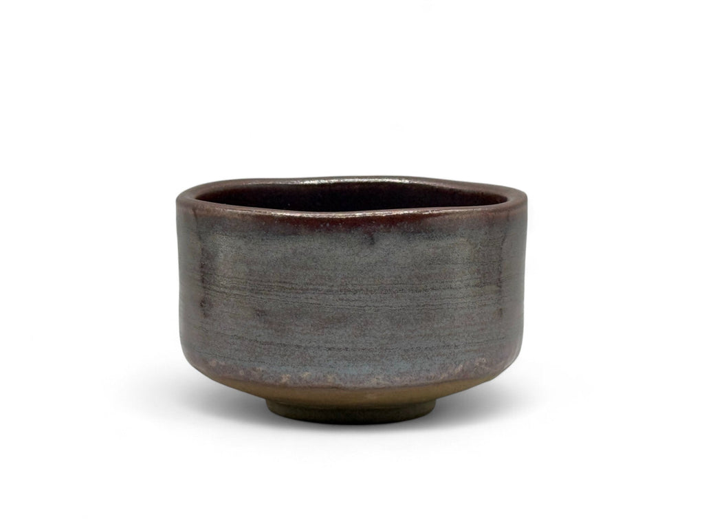 Inoue Tea Buronzu Red Mino-yaki Chawan - Japanese Matcha Bowl