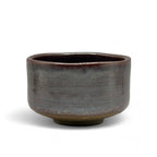 Inoue Tea Buronzu Red Mino-yaki Chawan - Japanese Matcha Bowl, 4.6" wide, 2.7" high, 14oz capacity, handcrafted from Gifu clay.