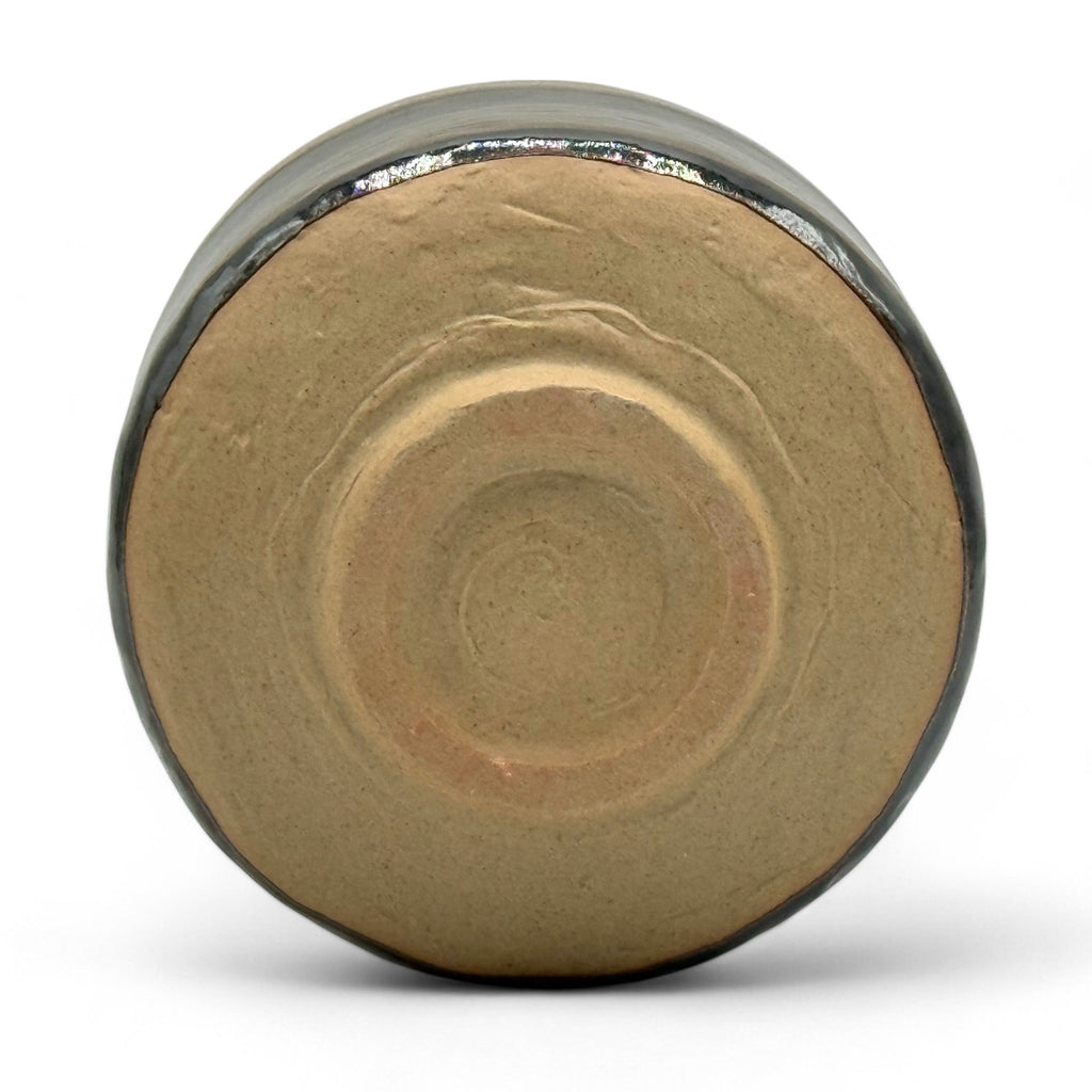 Inoue Tea Kokuyu Glaze Brown Mino-yaki Chawan - Japanese Matcha Bowl displayed in a simple, elegant design.