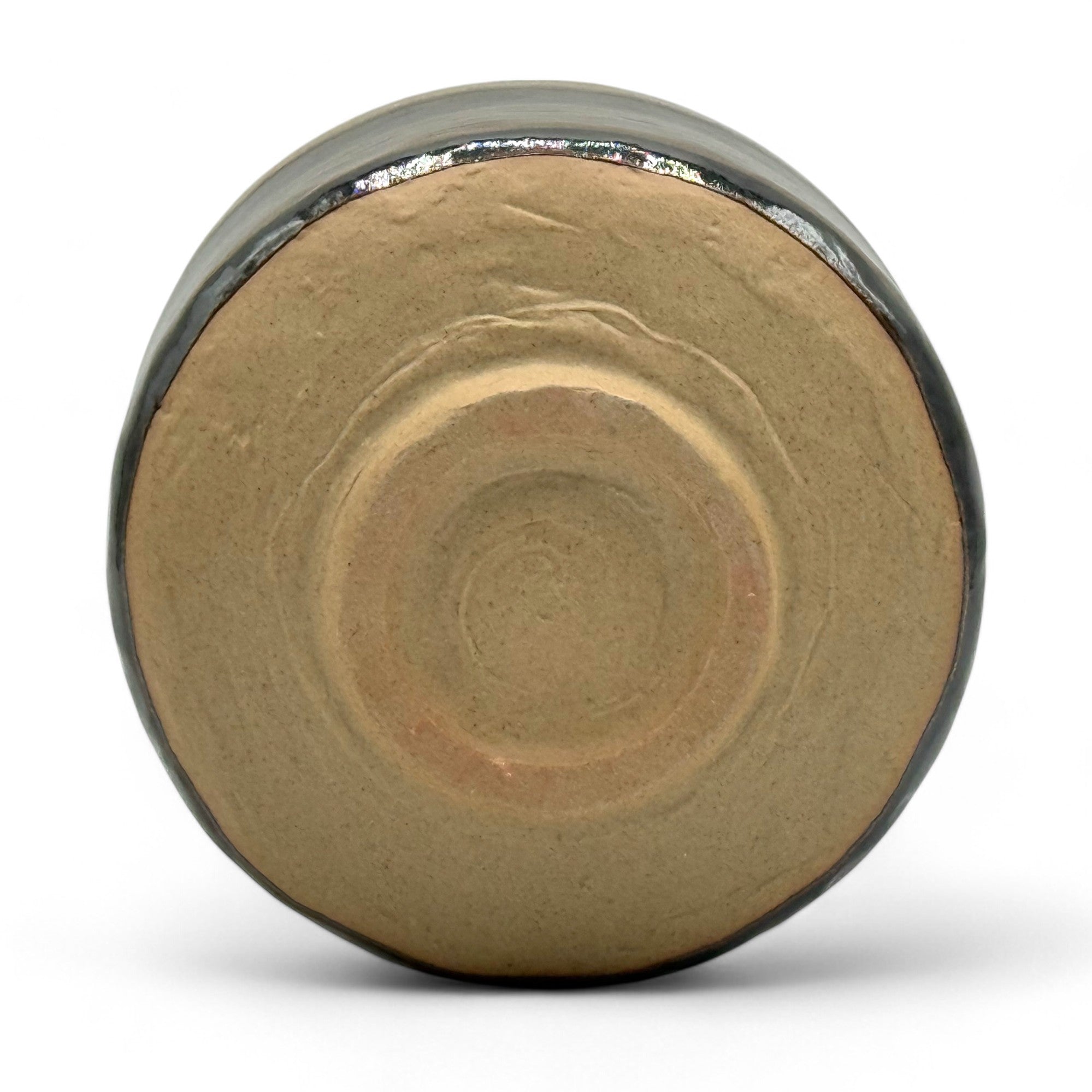 Inoue Tea Kokuyu Glaze Brown Mino-yaki Chawan - Japanese Matcha Bowl