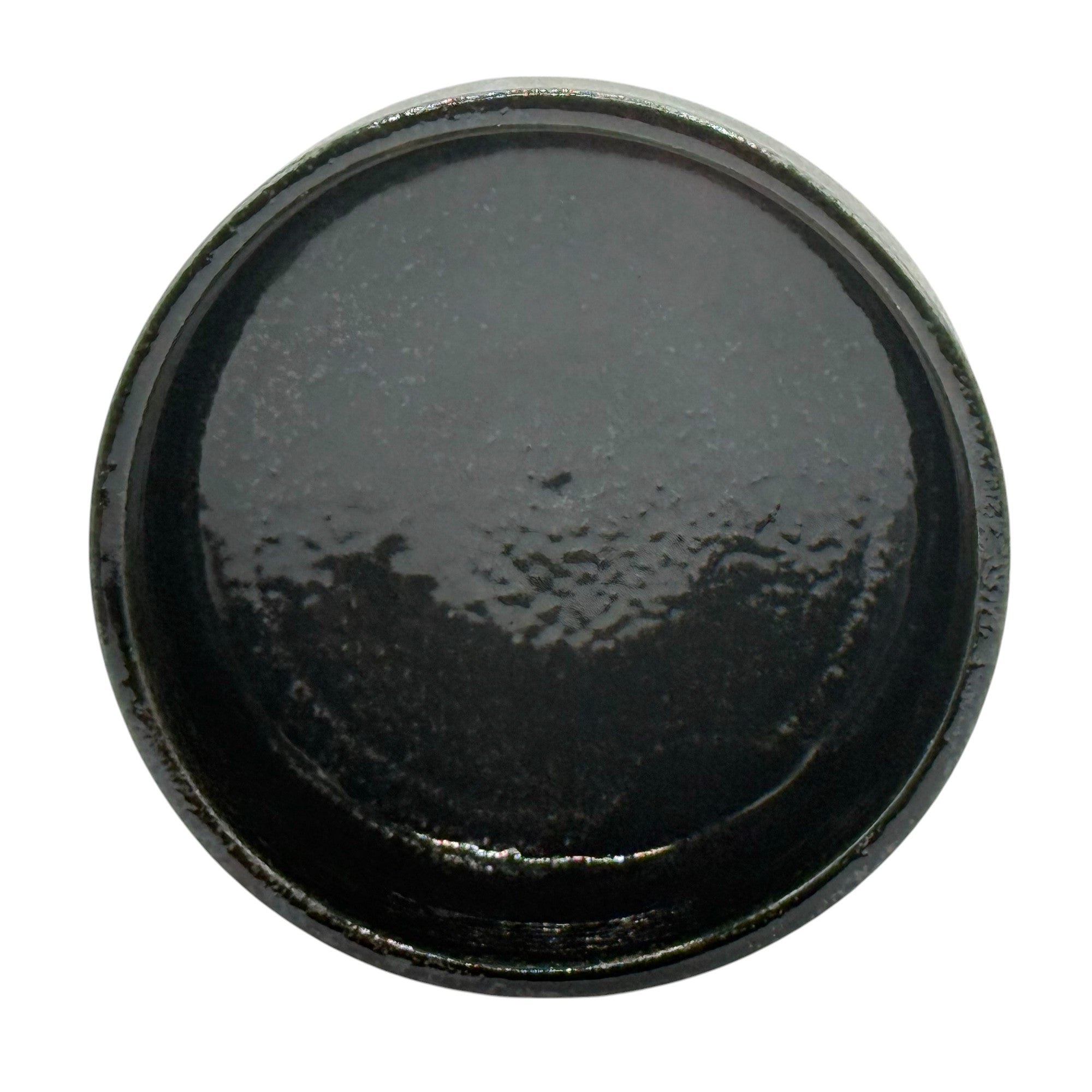 Inoue Tea Kurosuna Black Mino-yaki Chawan - Japanese Matcha Bowl, a handcrafted black ceramic tea bowl.