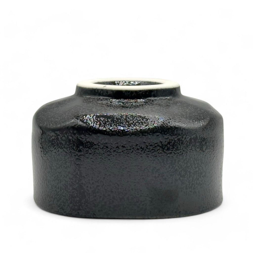 Inoue Tea Kurosuna Black Mino-yaki Chawan - Japanese Matcha Bowl