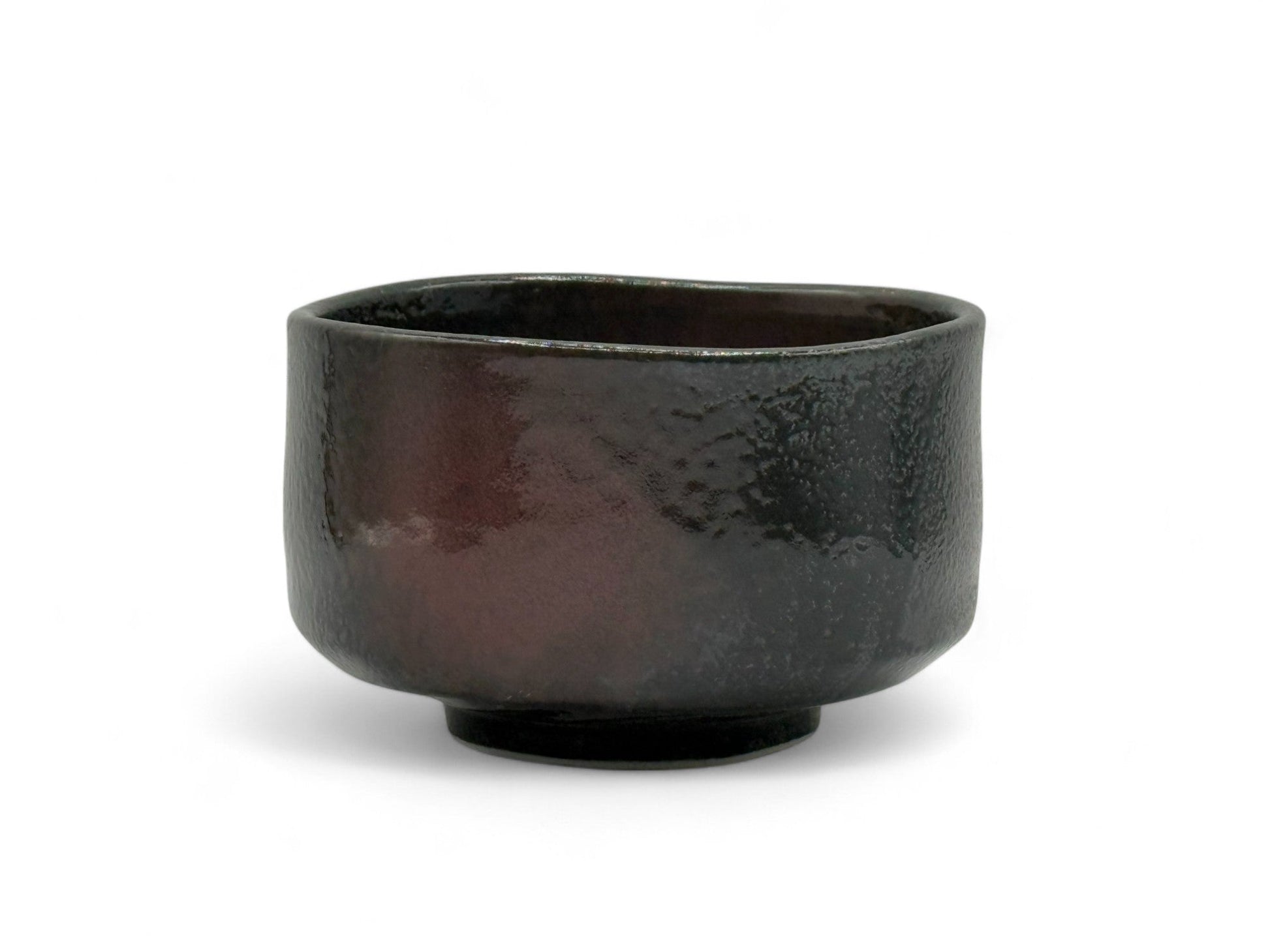 Inoue Tea Kurosuna Black Mino-yaki Chawan - Japanese Matcha Bowl