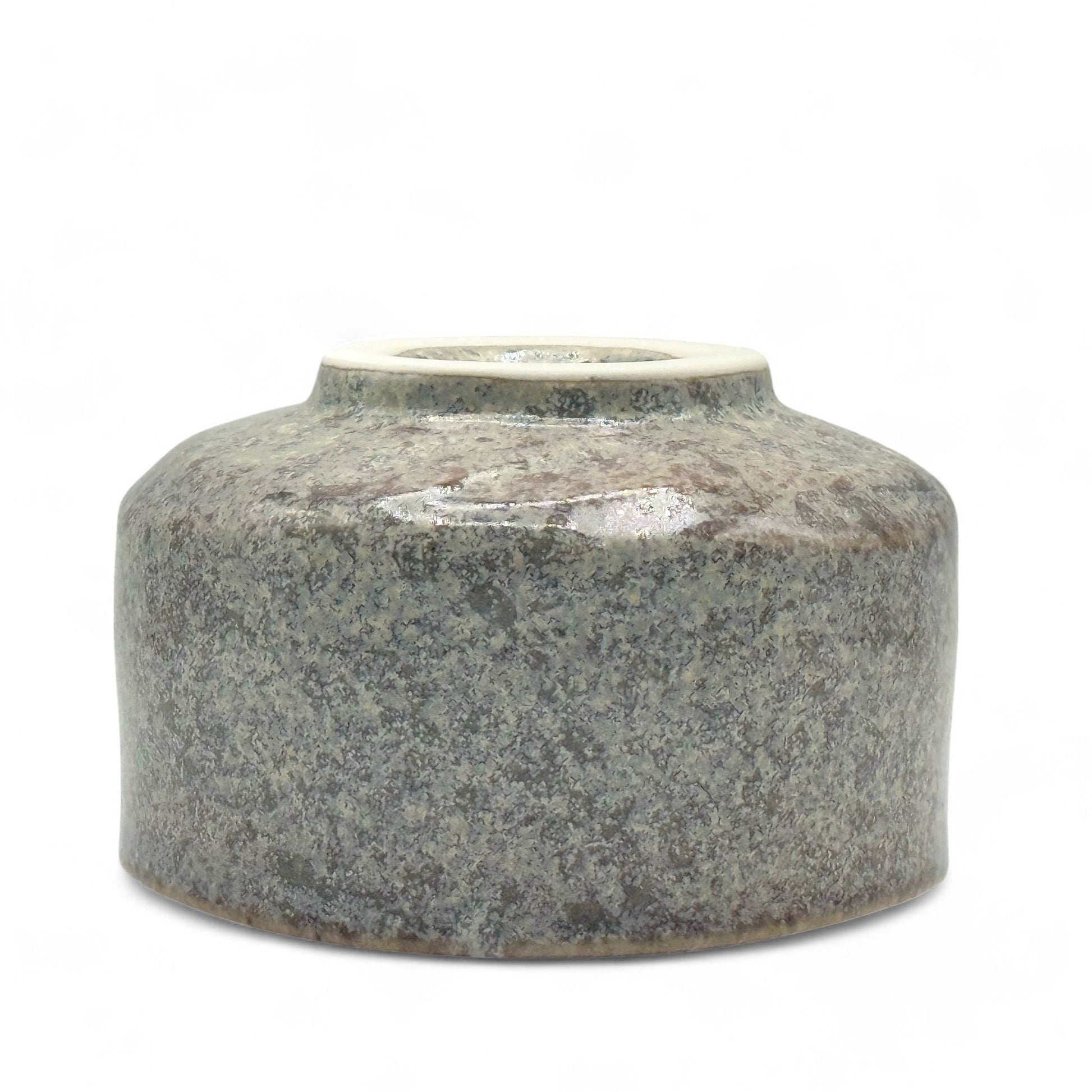 Inoue Tea Oboro Gray Mino-yaki Chawan - Japanese Matcha Bowl