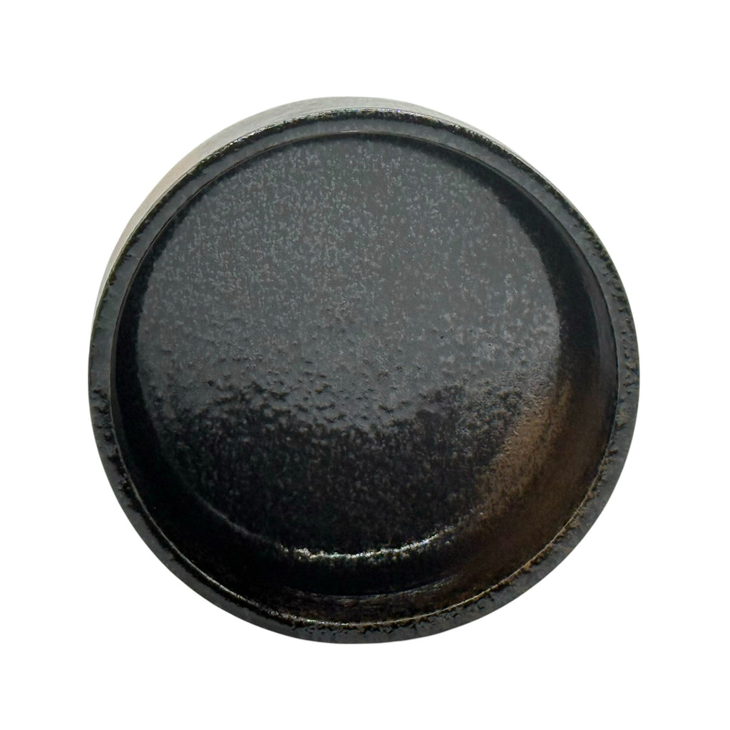 Inoue Tea Kuro Sunafuki Black Mino-yaki Chawan - Japanese Matcha Bowl