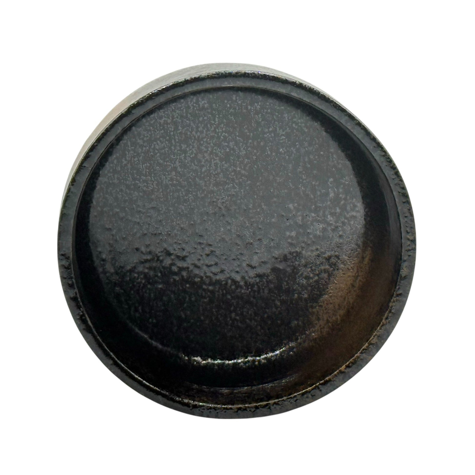 Inoue Tea Kuro Sunafuki Black Mino-yaki Chawan - Japanese Matcha Bowl