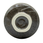 Inoue Tea Brushstroke Brown Mino-yaki Chawan - Japanese Matcha Bowl, a ceramic tea bowl with a brown brushstroke design.