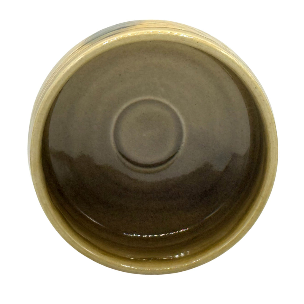 Inoue Kizeto Yellow Mino-yaki Chawan - Japanese Matcha Bowl