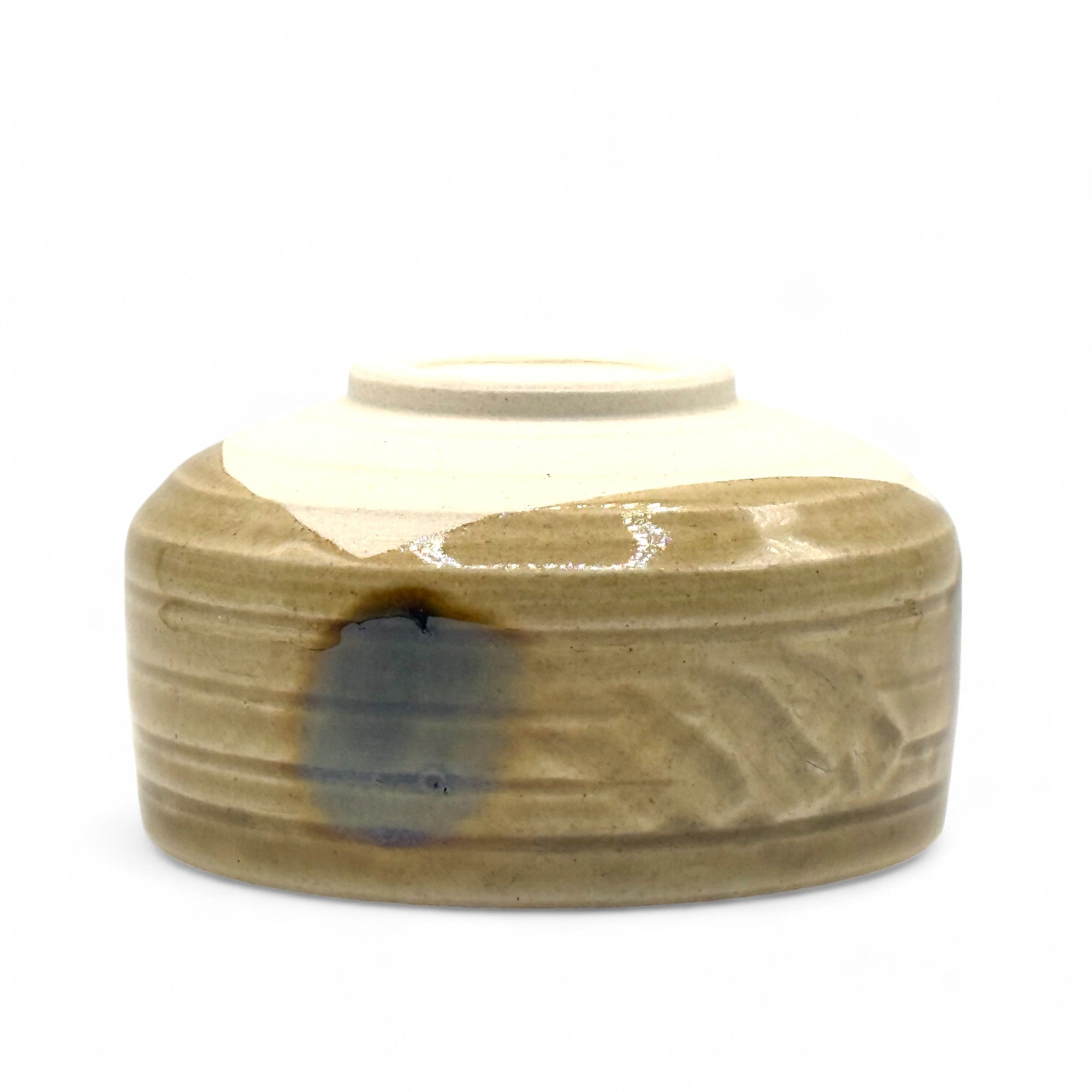 Inoue Kizeto Yellow Mino-yaki Chawan - Japanese Matcha Bowl