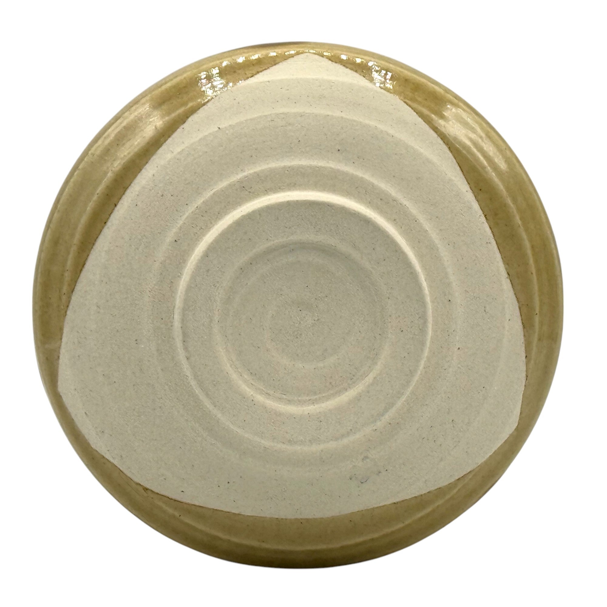 Inoue Kizeto Yellow Mino-yaki Chawan - Japanese Matcha Bowl
