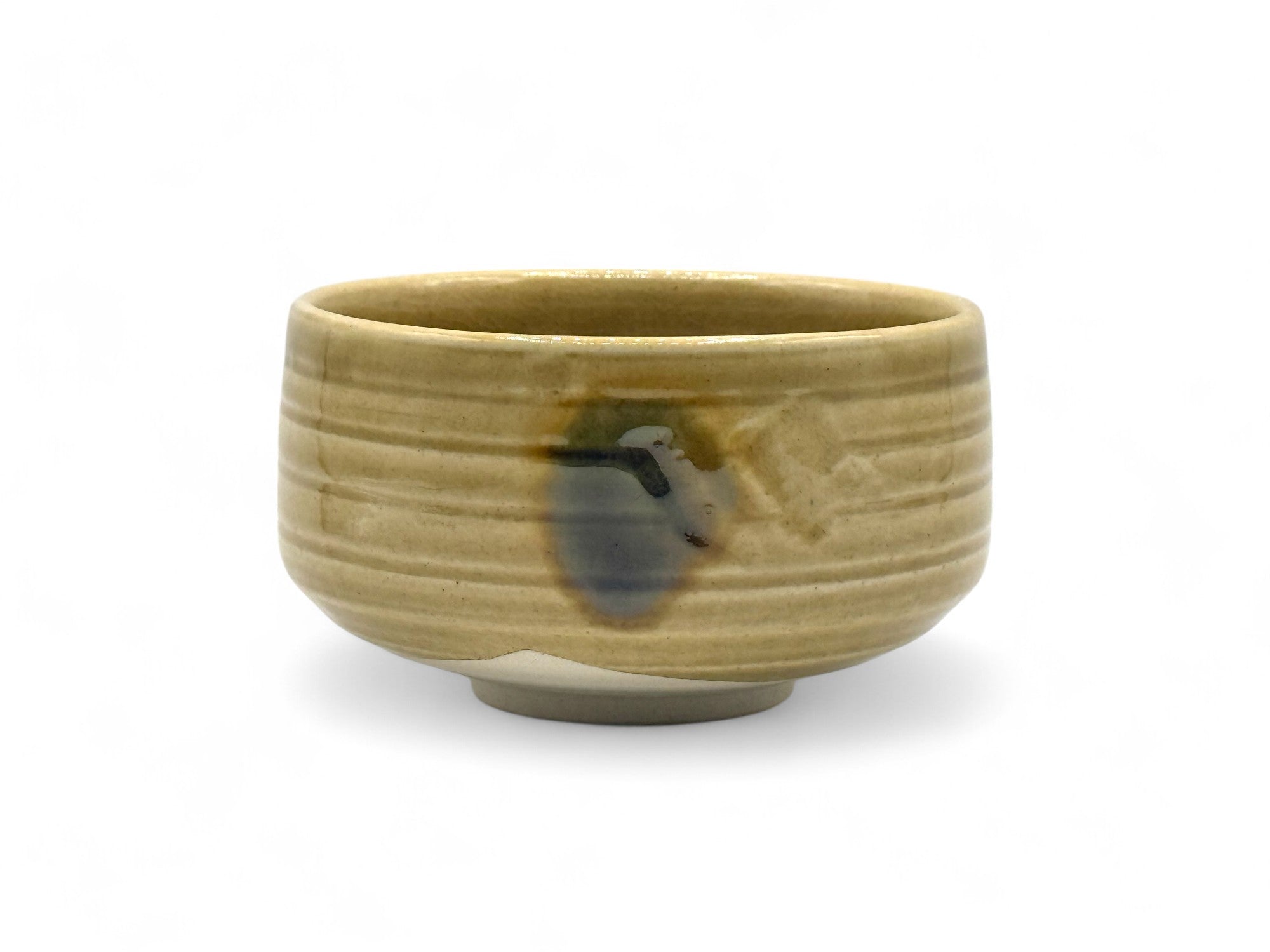 Inoue Kizeto Yellow Mino-yaki Chawan - Japanese Matcha Bowl