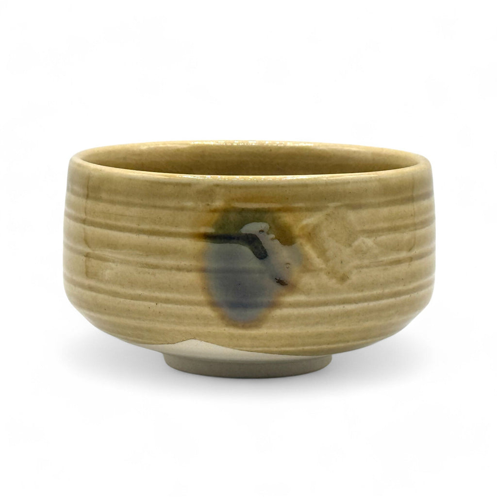 Inoue Kizeto Yellow Mino-yaki Chawan - Japanese Matcha Bowl
