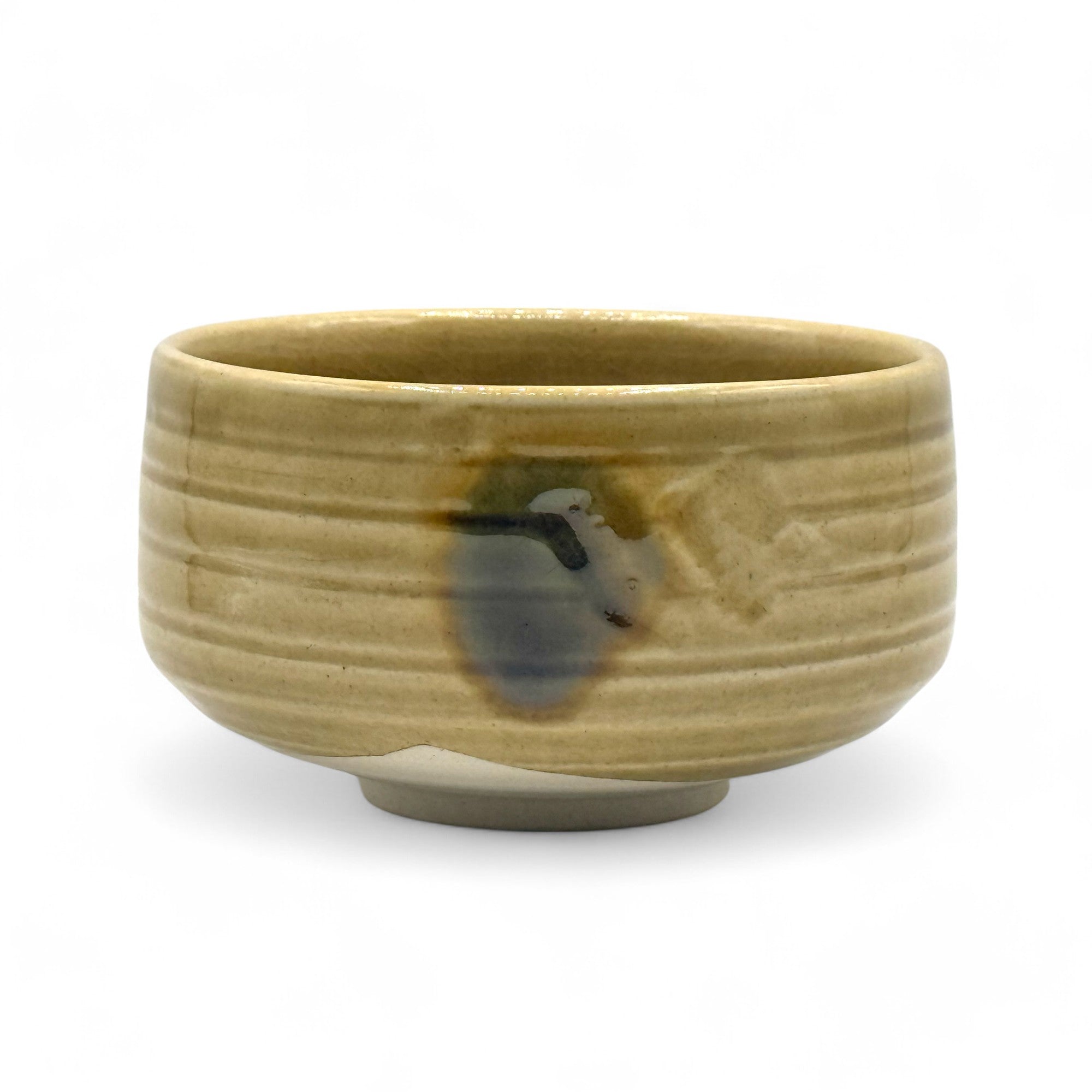 Inoue Kizeto Yellow Mino-yaki Chawan - Japanese Matcha Bowl