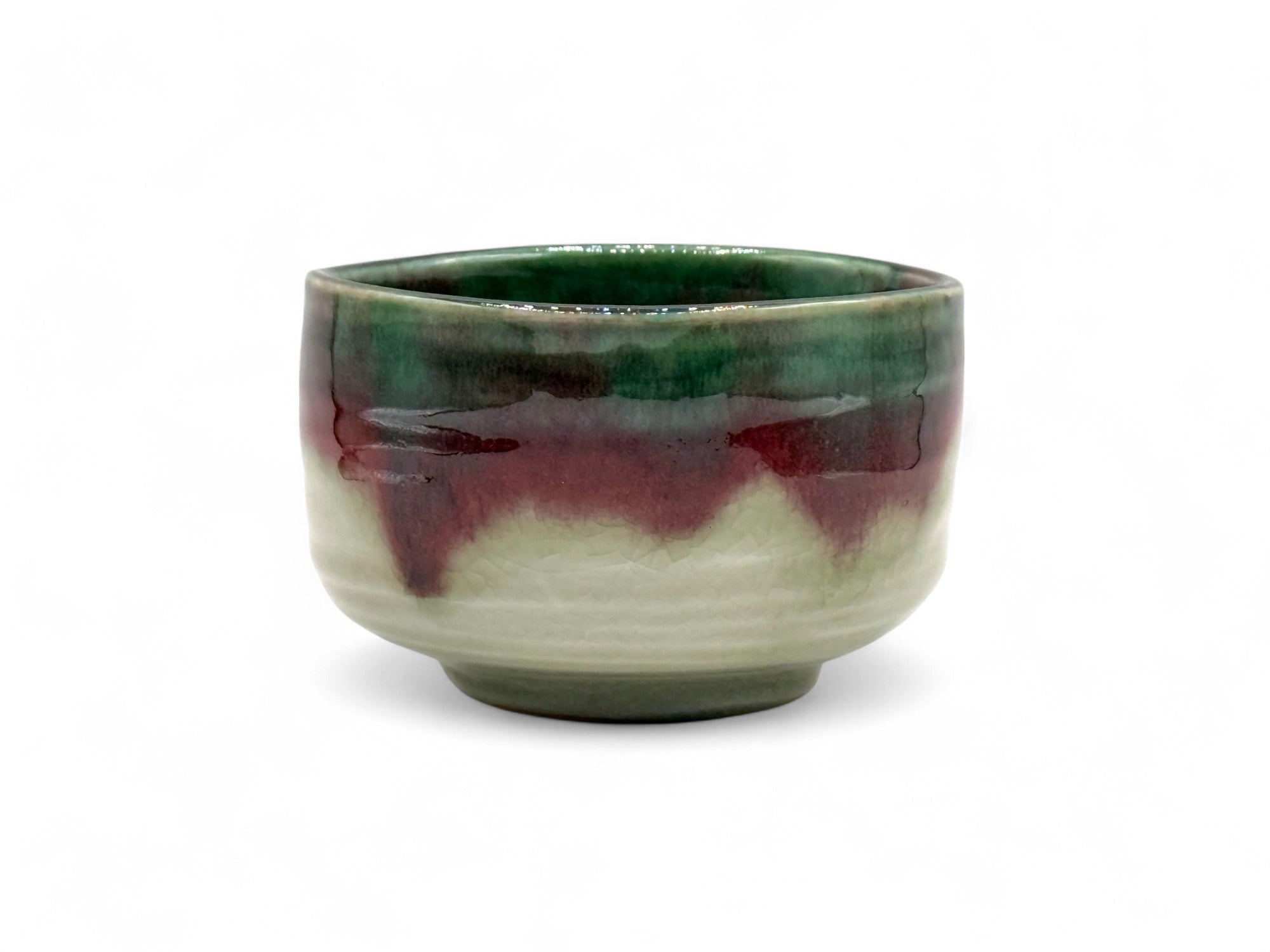Inoue Toho Shinsa Celadon Green Mino-yaki Chawan - Japanese Matcha Bowl
