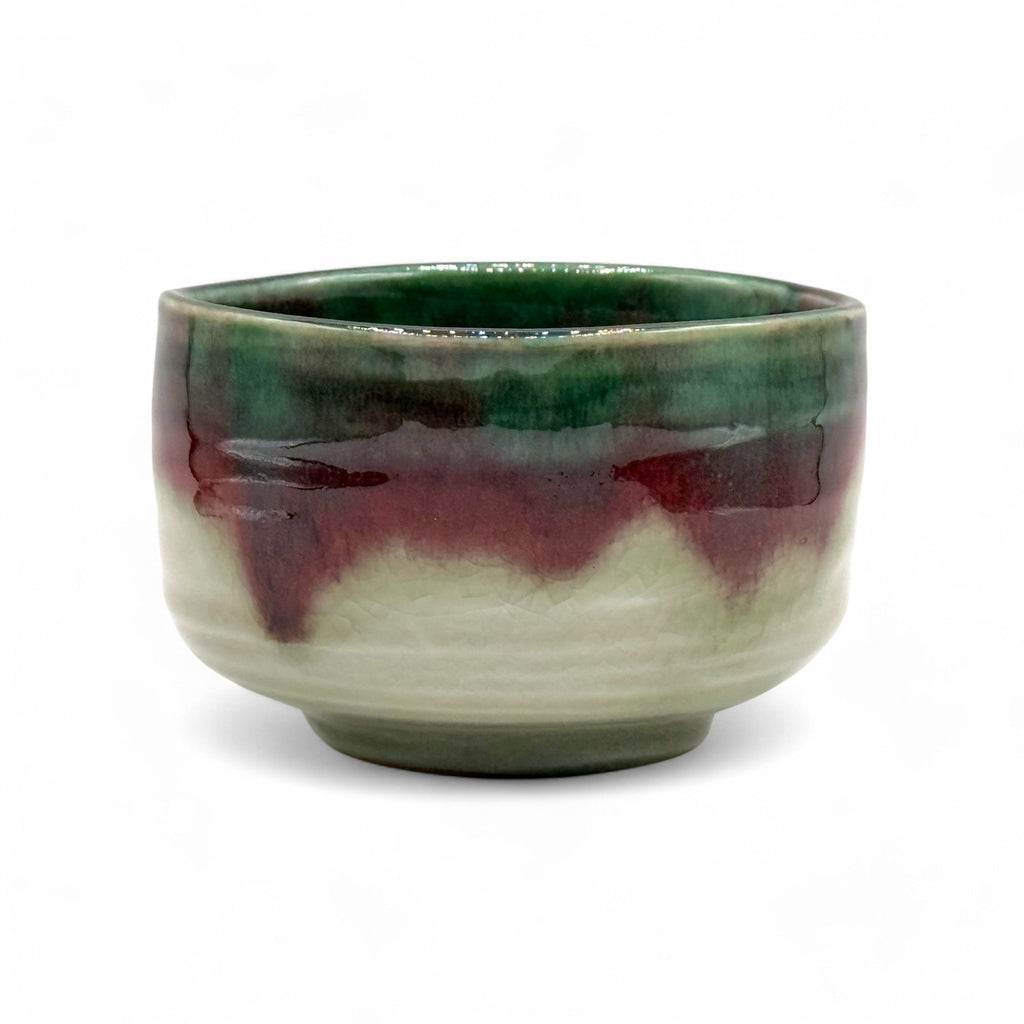 Inoue Toho Shinsa Celadon Green Mino-yaki Chawan - Japanese Matcha Bowl