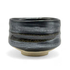 Inoue Kokuyu Urushi Black Mino-yaki Chawan - Japanese Matcha Bowl