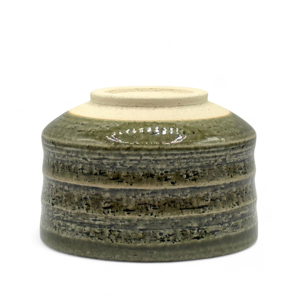 Inoue Maruyoshi Green Mino-yaki Chawan - Japanese Matcha Bowl