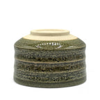 Inoue Maruyoshi Green Mino-yaki Chawan - Japanese Matcha Bowl
