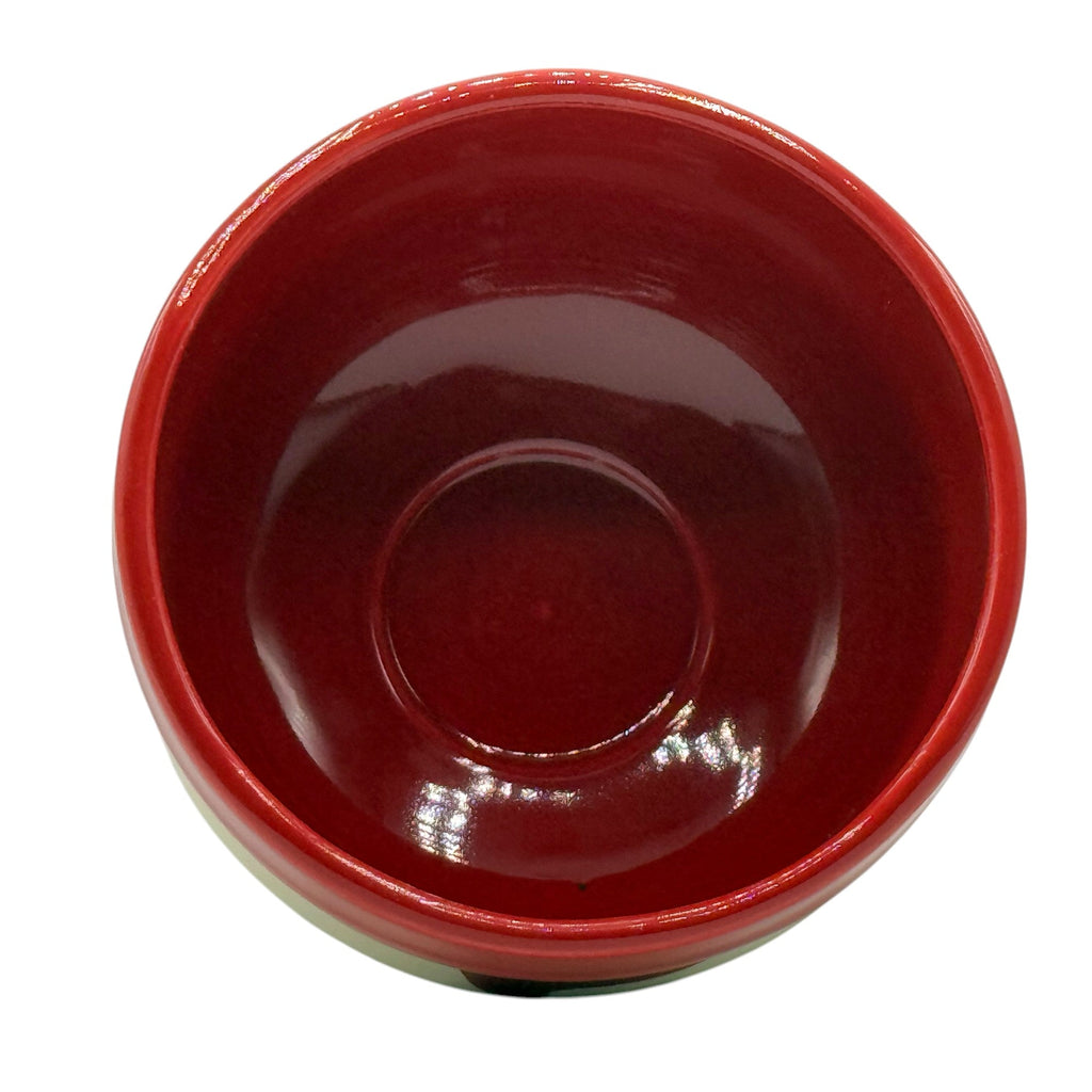 Inoue Seren Aka Rustic Red Shigaraki-yaki Chawan - Japanese Matcha Bowl